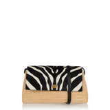 Audrey raffia crossbody bag
