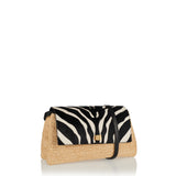 Audrey raffia crossbody bag