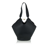 Lotus small leather tote bag