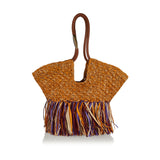 Goldentime medium fringe tote