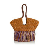 Goldentime medium fringe tote