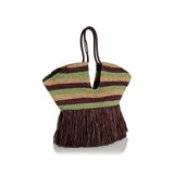 Goldentime large fringe tote