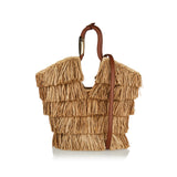 Goldentime small fringe tote