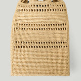 Loewe Drawstring raffia pocket bag