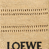 Loewe Drawstring raffia pocket bag
