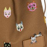 Cats small drawstring pouch