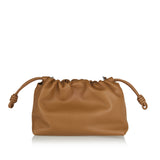 Flamenco medium leather clutch