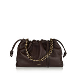 Flamenco large leather clutch