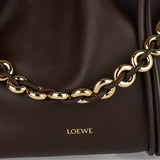 Flamenco large leather clutch