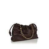 Flamenco large leather clutch