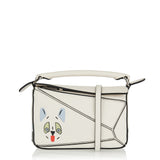 Futurist Cat mini Puzzle leather bag