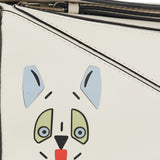 Futurist Cat mini Puzzle leather bag