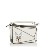 Futurist Cat mini Puzzle leather bag