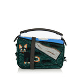 Futurist Cat small Puzzle bag