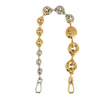 Bicolor donut chain strap