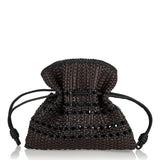 Medium Flamenco woven leather clutch