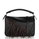 Fringe small Puzzle leather bag