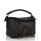 Fringe small Puzzle leather bag
