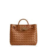 Andiamo Intrecciato small leather tote bag