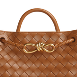 Andiamo Intrecciato small leather tote bag