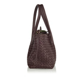 Pinacoteca medium intrecciato leather tote