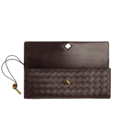 Andiamo Intrecciato leather clutch bag