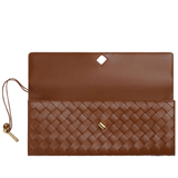 Andiamo Intrecciato leather clutch bag