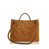 Andiamo Intrecciato suede tote bag
