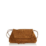 Giorno intrecciato suede dustbag pouch