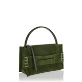 Loafer small leather suede shoulder bag