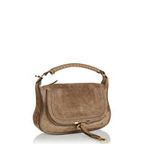 Small Marcie suede leather shoulder bag