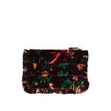 Hand Pochette Zooflora velvet pouch