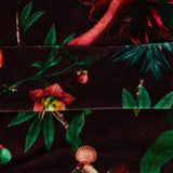 Hand Pochette Zooflora velvet pouch