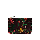 Hand Pochette Zooflora velvet pouch
