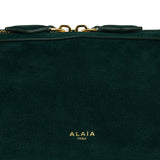 Le Teckel medium suede shoulder bag