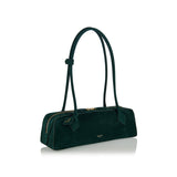 Le Teckel medium suede shoulder bag