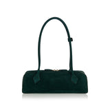 Le Teckel medium suede shoulder bag