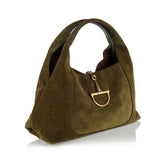Softbit maxi suede shoulder bag