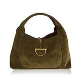 Softbit maxi suede shoulder bag