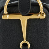 Mini horsebit leather shoulder bag