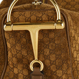Half Horsebit medium embossed GG shoulder bag