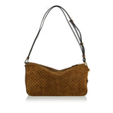 Half Horsebit medium embossed GG shoulder bag