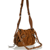 Bolton tasseled suede shoulder bag