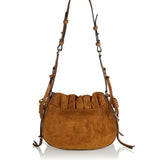 Bolton tasseled suede shoulder bag