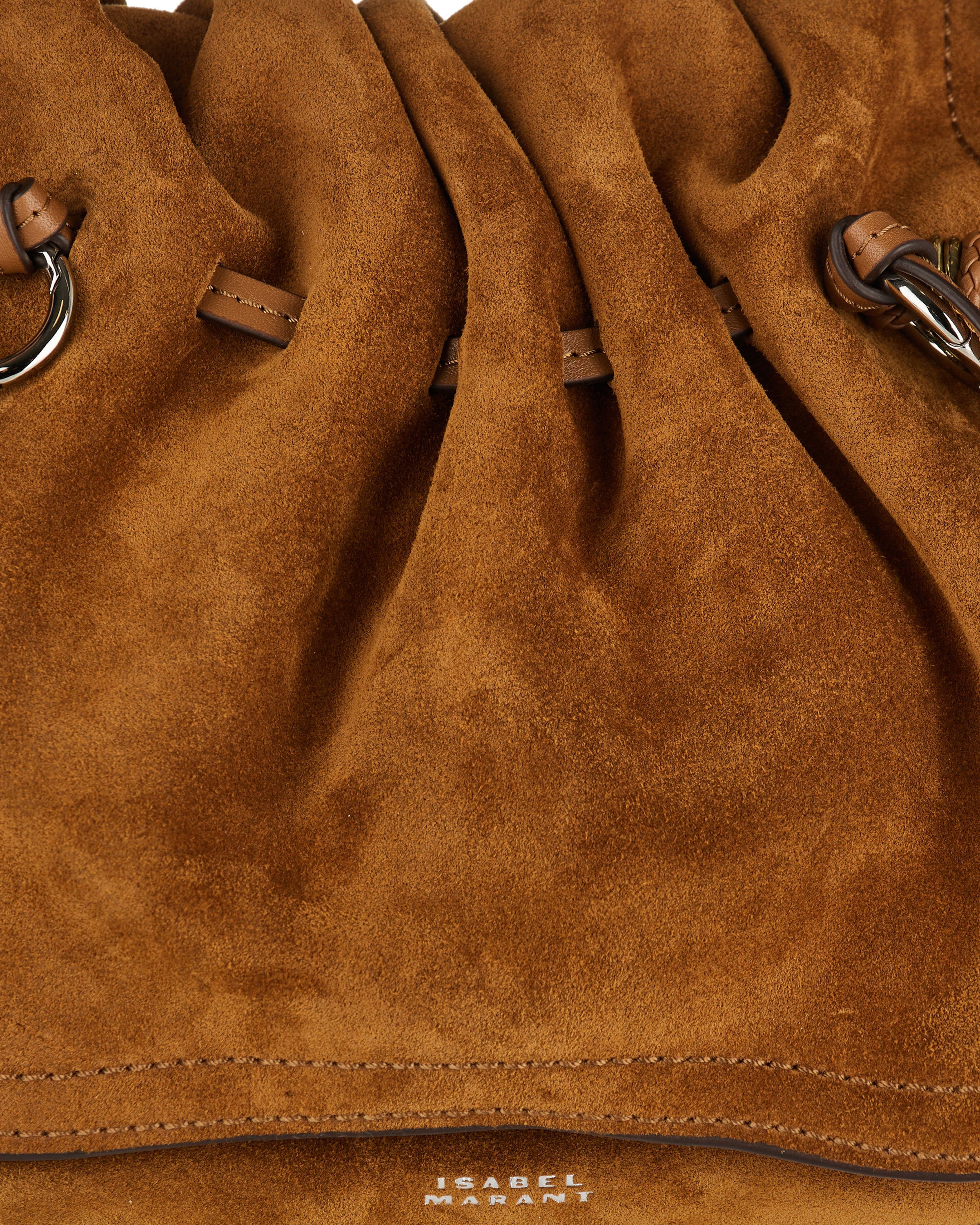 bolton suede and leather backpack Isabel Marant Bolton tasseled suede shoulder bag