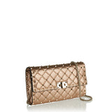 Rockstud Spike laminated leather shoulder bag