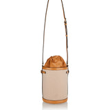 Antibes drawstring canvas bucket bag