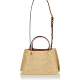 Valentino Garavani VLogo raffia small shopping bag