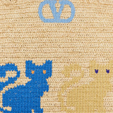 Valentino Garavani Large Embroidered raffia tote bag