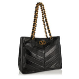 VLogo Jean chain-detailed tote bag